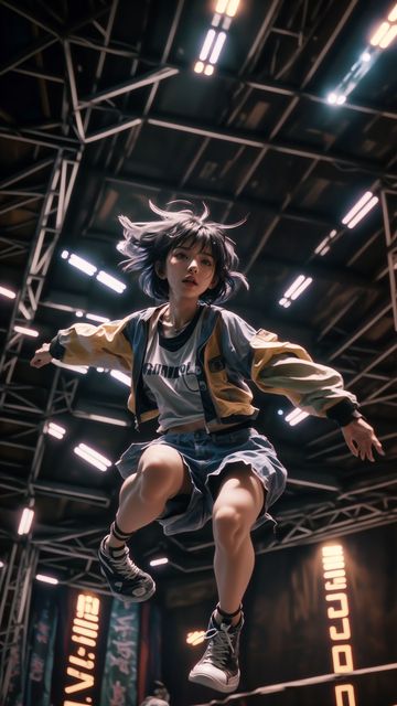 真实运动跃起美女