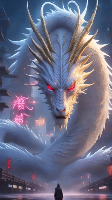 Neon noir Hyperrealistic art BJ_Sacred_beast